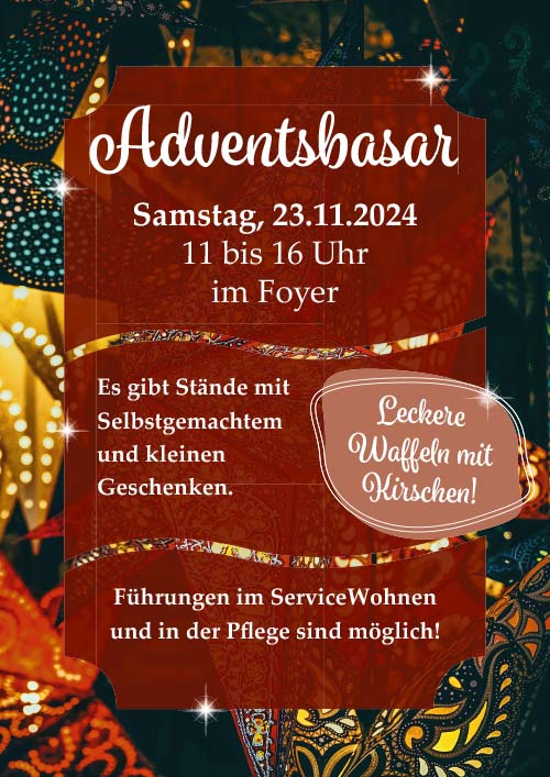 Aushang Adventsbasar