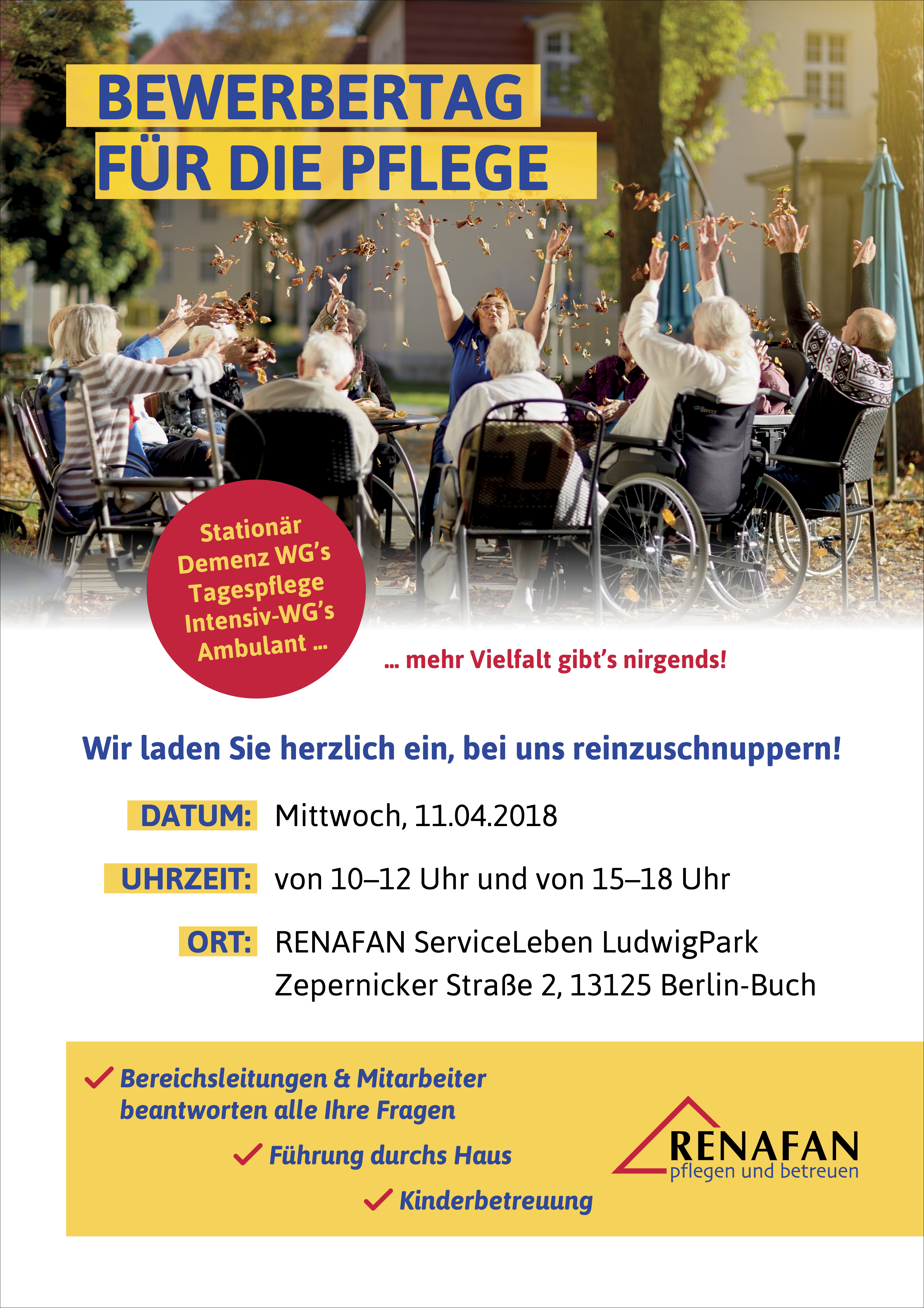 Bewerbertag am 11. April 2018